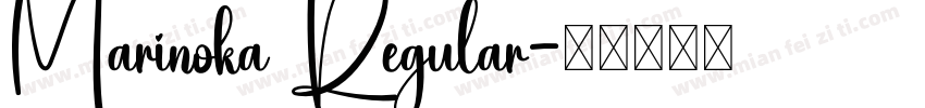Marinoka Regular字体转换